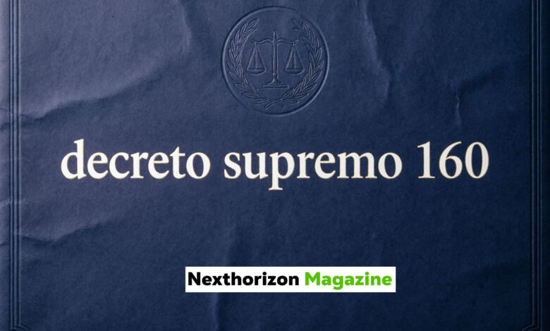 decreto supremo 160